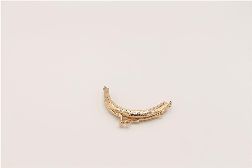Çanta Klips Oval - 8 cm Altın