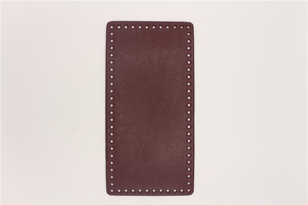 Deri Çanta Tabanı Diktörgen - 5 mm Bordo