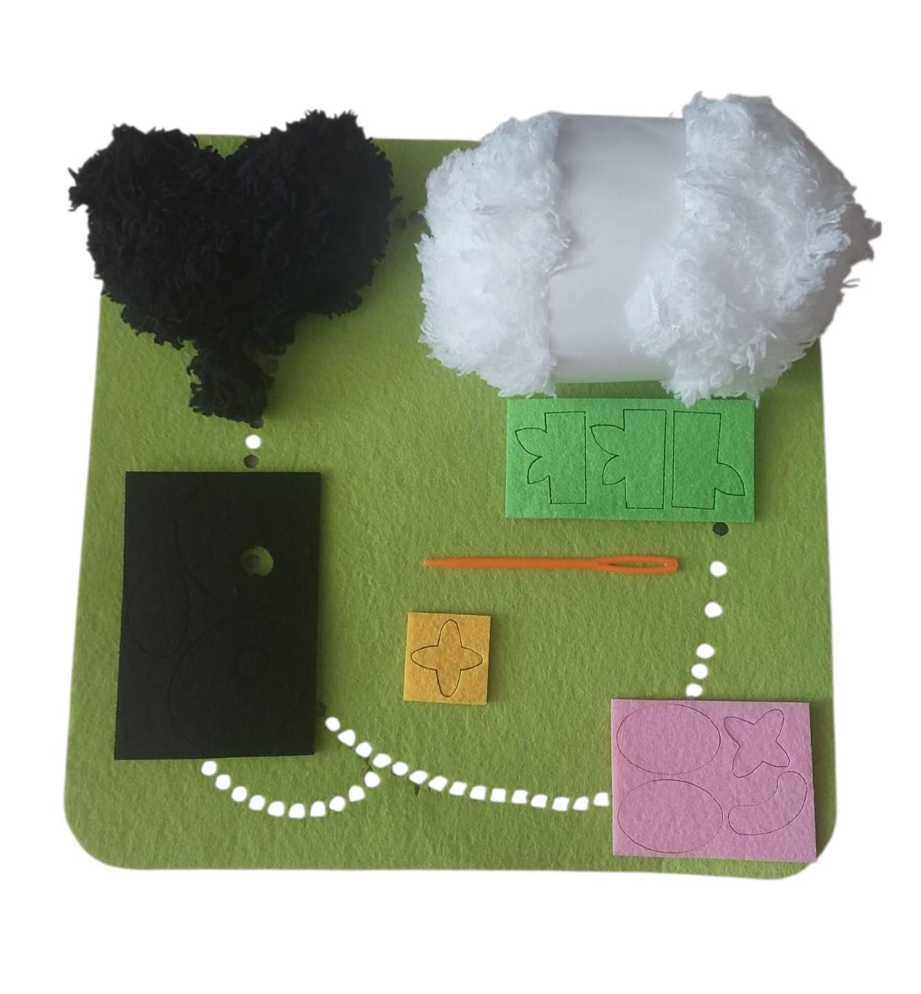 EĞİTİCİ ÖRGÜ KİTİ NAKIŞ SETİ PANDA