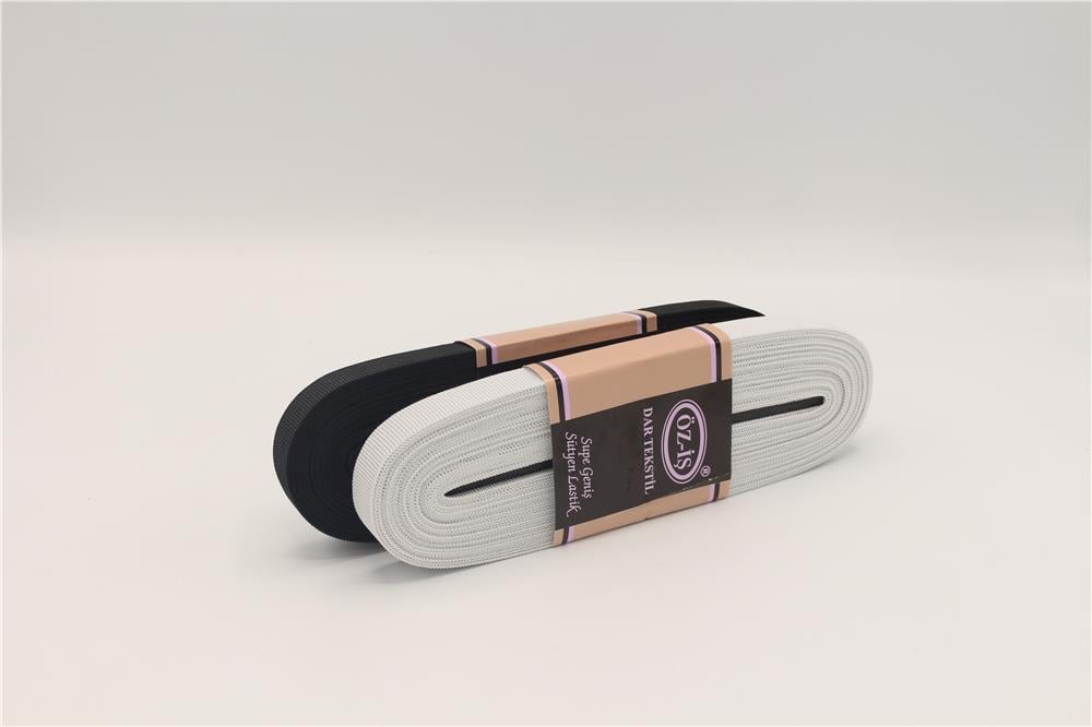 Gül Tres Lastik Sütyen Geniş 17 mm - 10 mt Beyaz