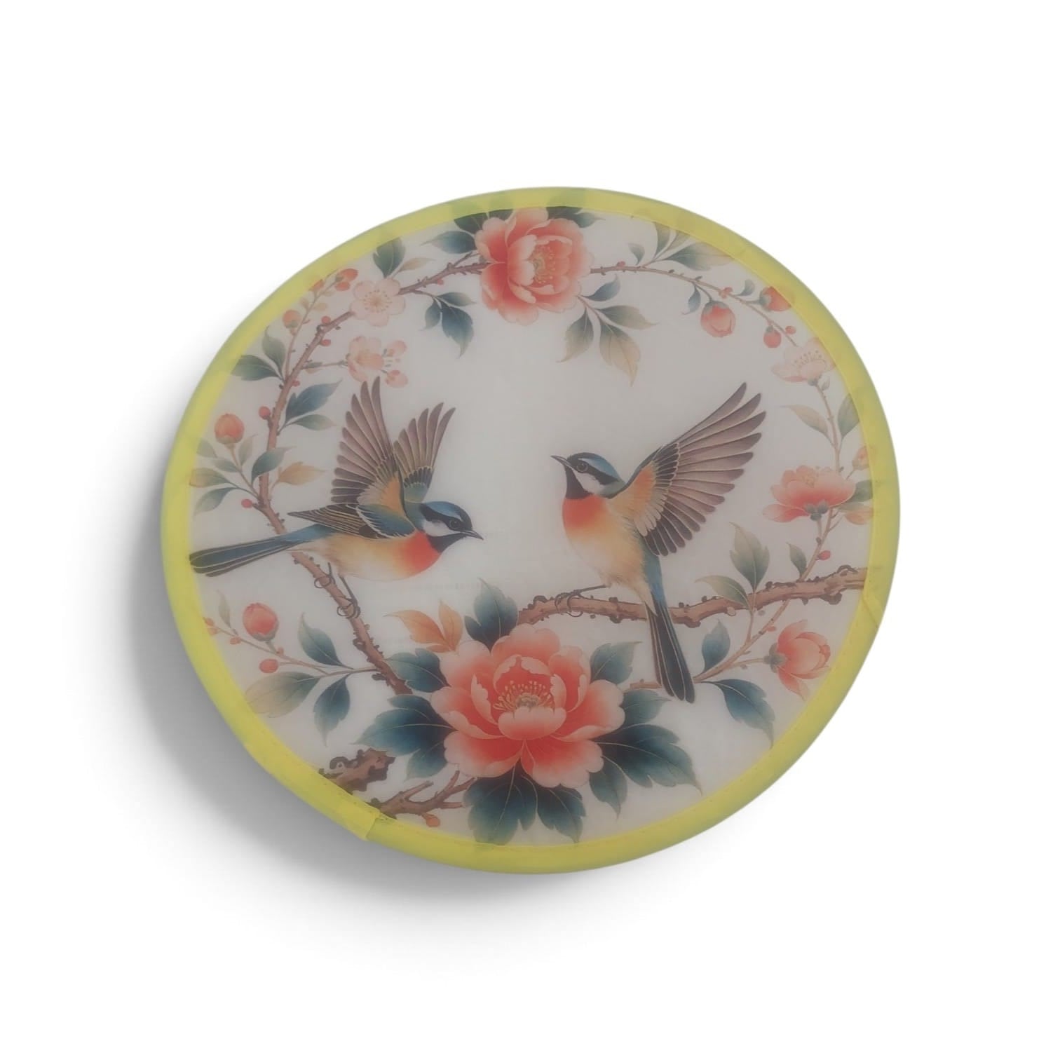 KATLANABİLİR YUVARLAK YELPAZE KUŞ SADAKATİ 25*25 CM