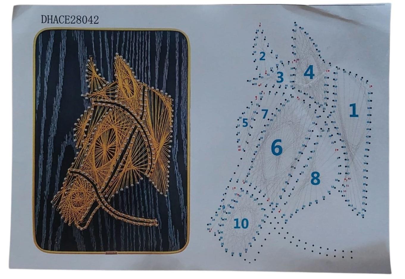 Kendin Yap At İp Sanat Seti 21*30 cm