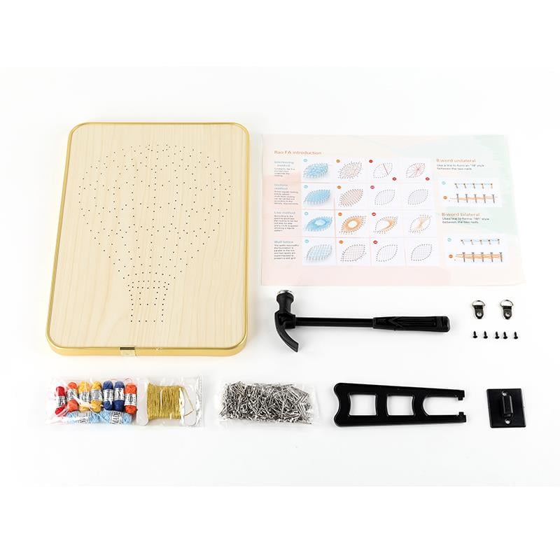 Kendin Yap Geyik İp Sanat Seti 21*30 cm