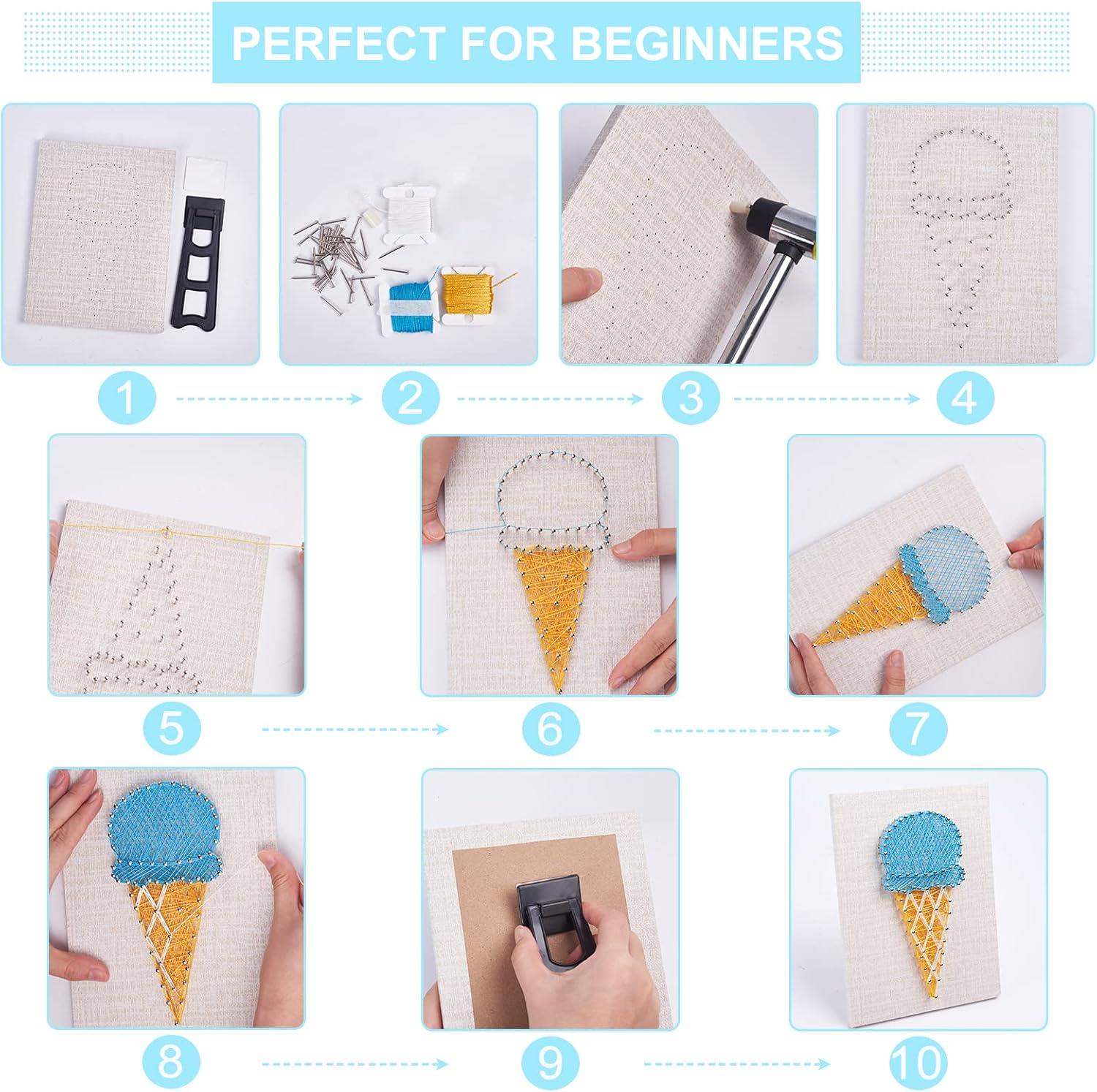 Kendin Yap İp Sanat Seti Dondurma 15*20 cm