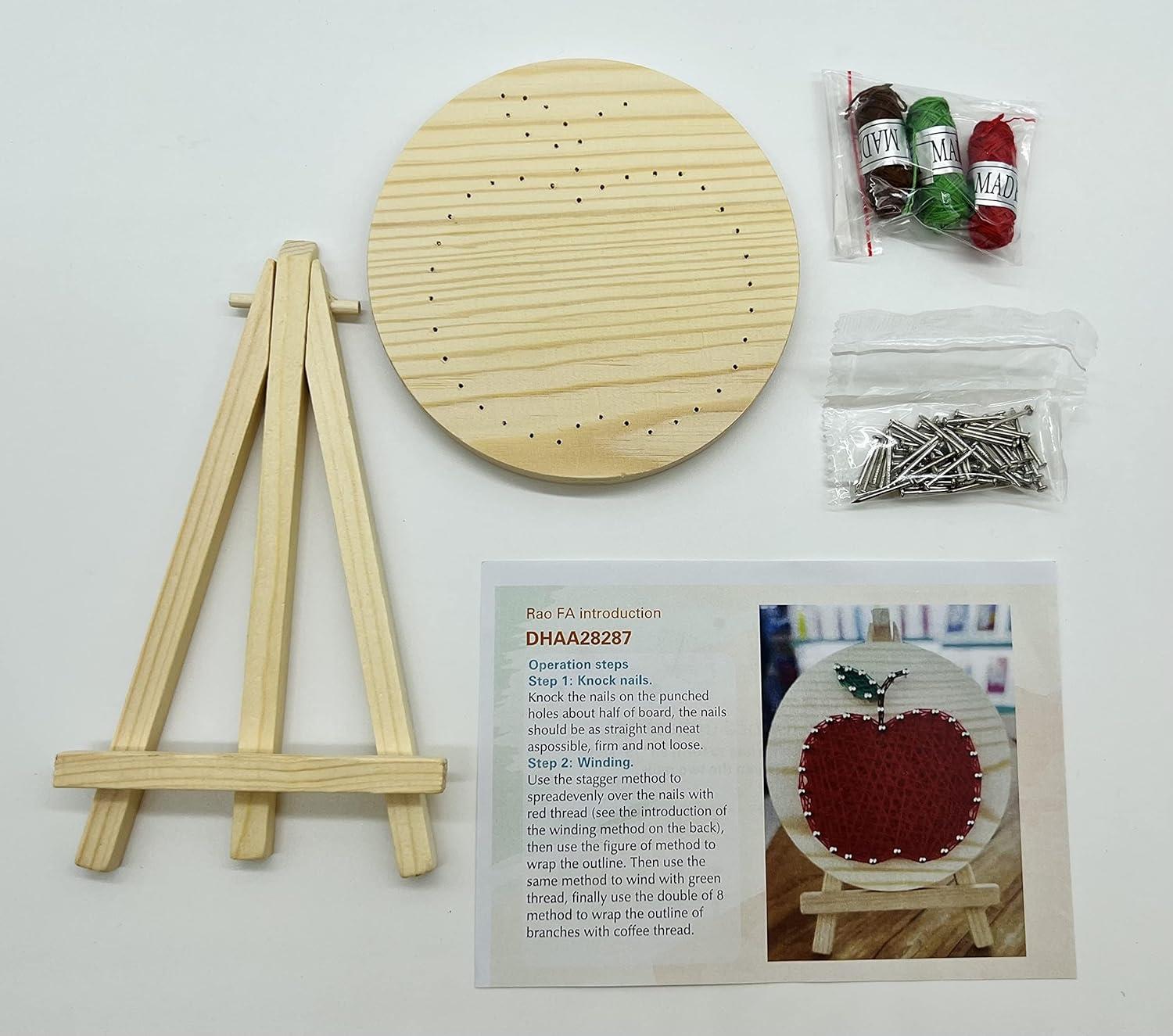 Kendin Yap İp Sanat Seti Elma 11*11 cm