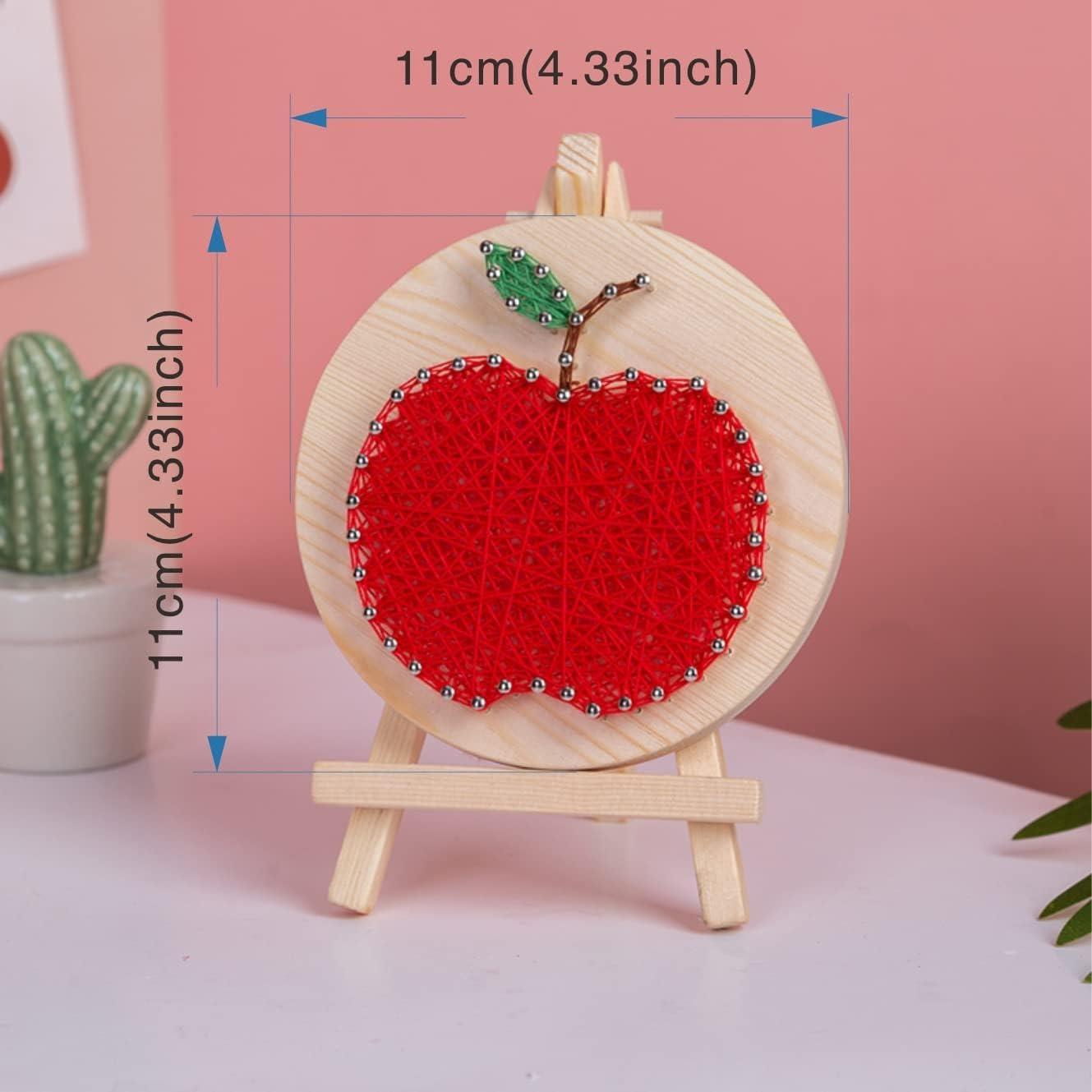 Kendin Yap İp Sanat Seti Elma 11*11 cm