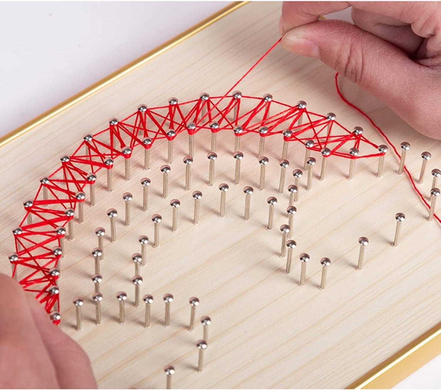 Kendin Yap İp Sanat Seti Gökkuşağı 15*20 cm