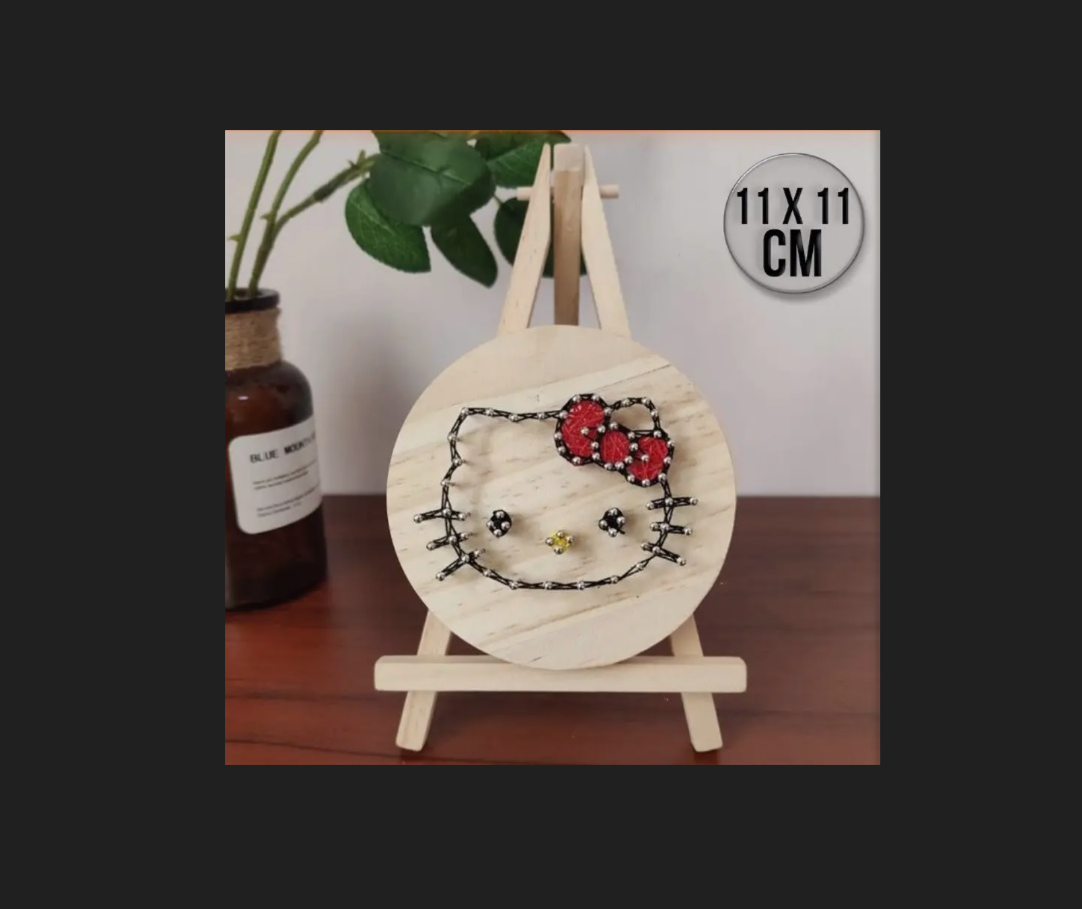Kendin Yap İp Sanat Seti Kedi 11*11 cm