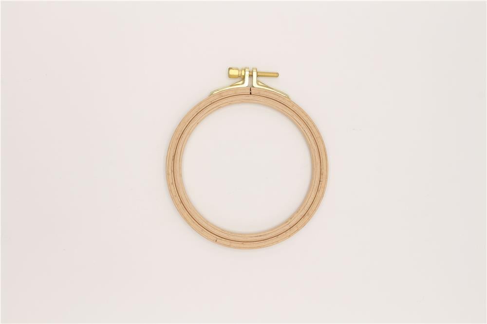 Nurge Ahşap Vidalı Nakış Kasnak No:1 - 8 mm Açık Kahverengi
