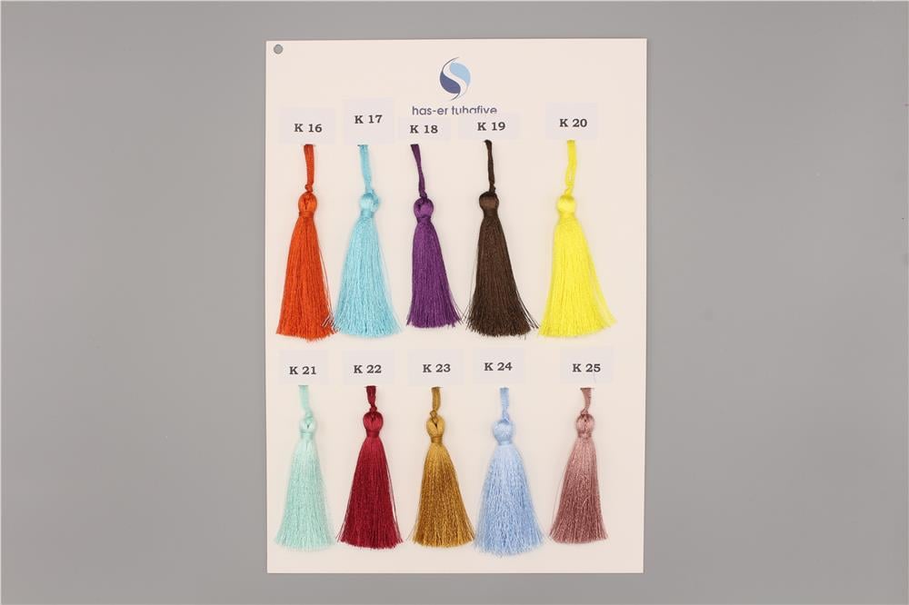 Polyester Püskül - 7 cm Kahverengi