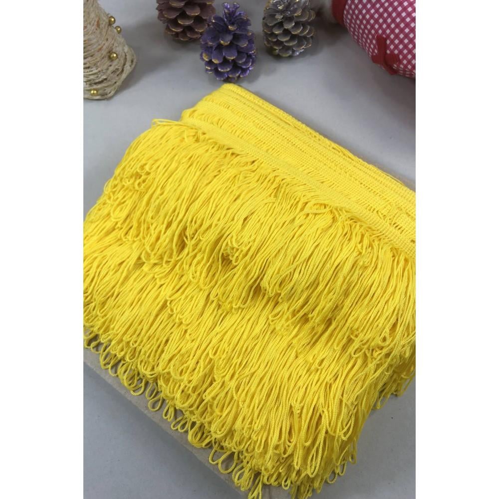 Saçak Şerit 7 cm - 25 mt Sarı