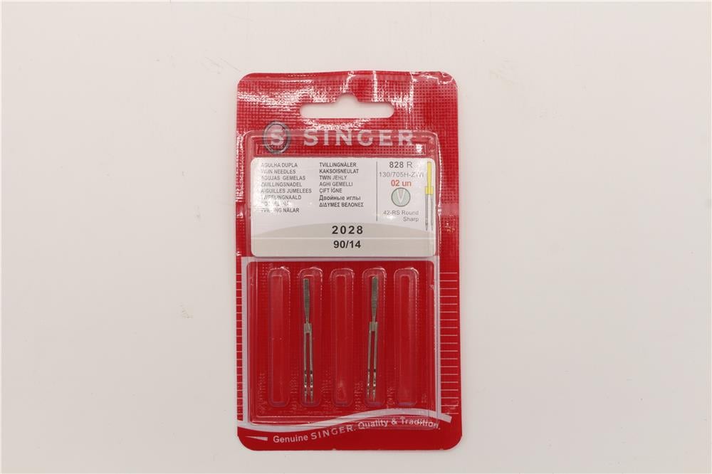 Singer Çift İğne - 1 Kart Nikel