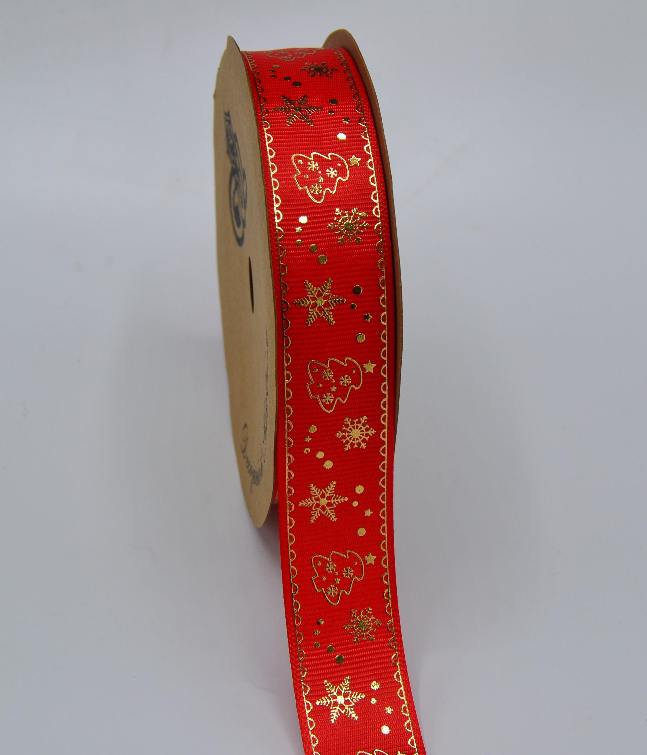 Yılbaşı Baskılı Kurdele 2.5 Cm