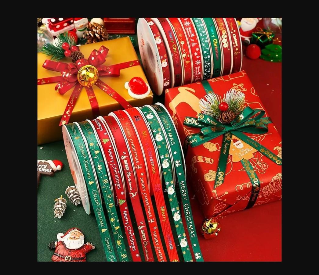 Yılbaşı Baskılı Kurdele 2.5 Cm