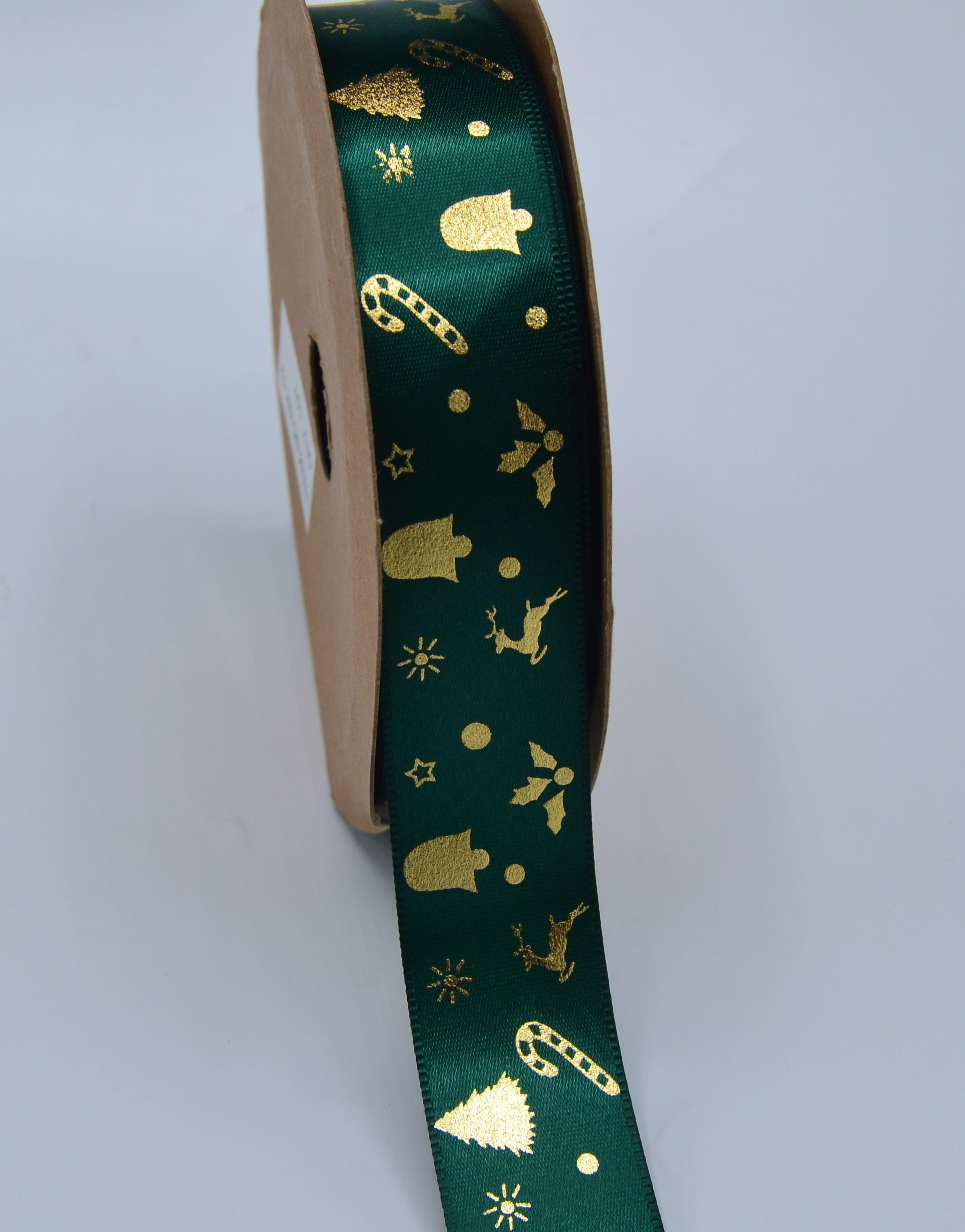 Yılbaşı Baskılı Kurdele 2.5 Cm