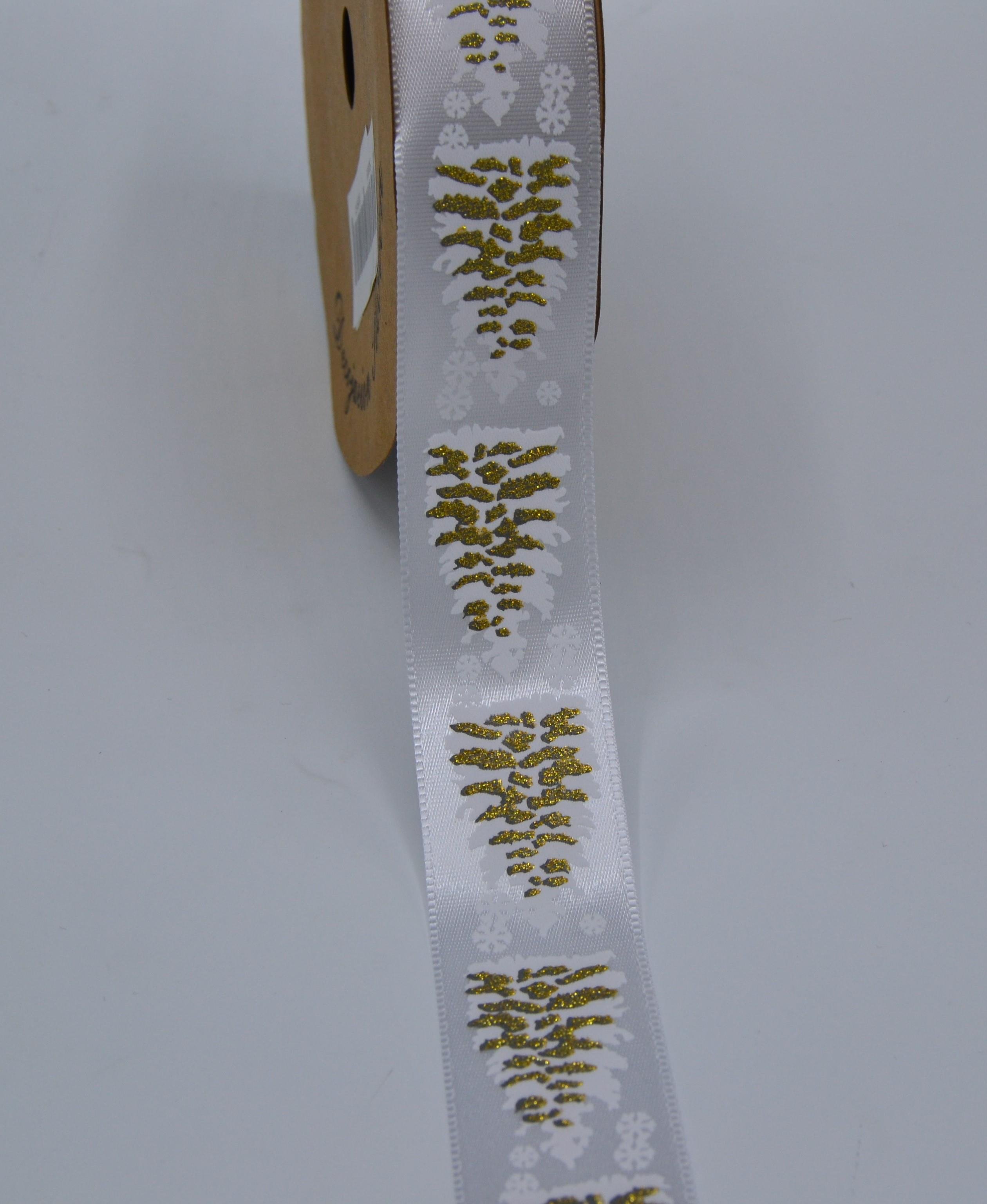 Yılbaşı Baskılı Kurdele 2.5 Cm