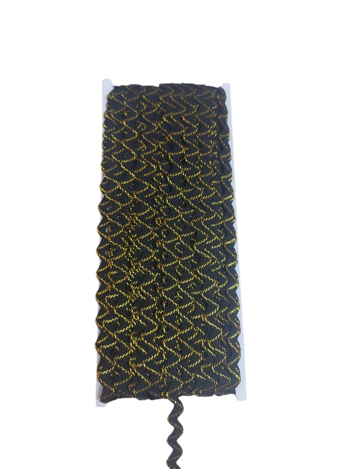 ZİKZAK SUTAŞI-SİYAH ALTIN SİM 10 MT