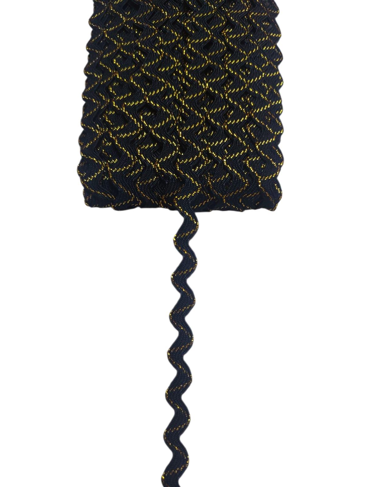 ZİKZAK SUTAŞI-SİYAH ALTIN SİM 10 MT