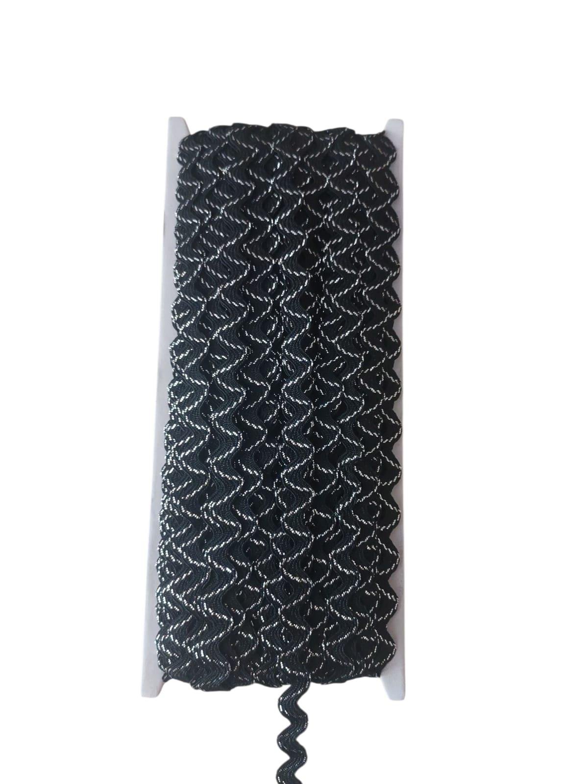 ZİKZAK SUTAŞI-SİYAH BEYAZ SİM 10 MT