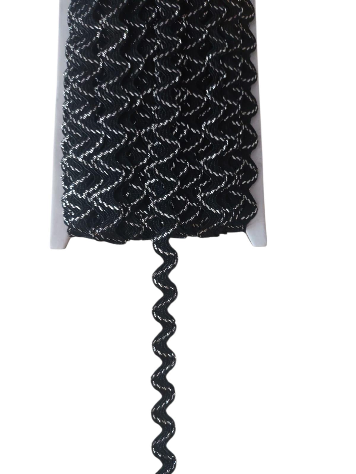 ZİKZAK SUTAŞI-SİYAH BEYAZ SİM 10 MT