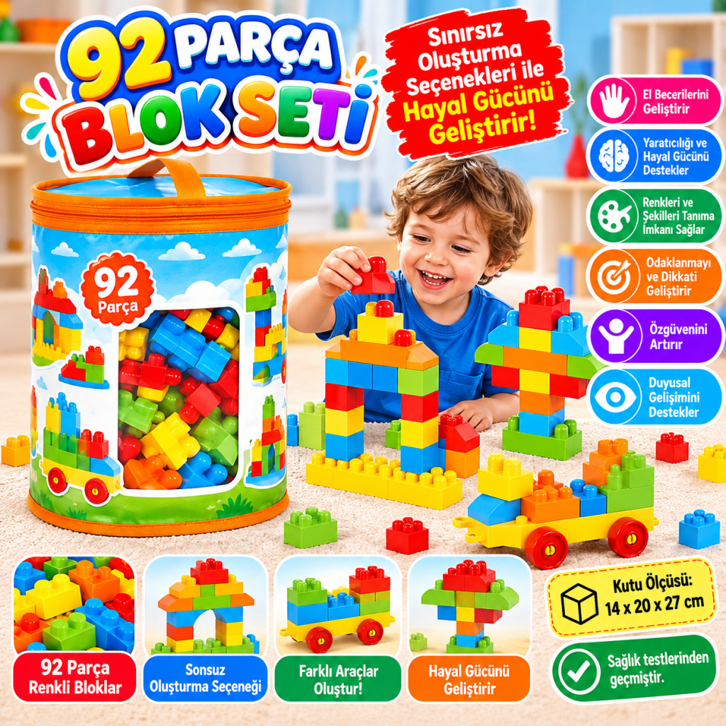 01254 Multi Blok Seti 92 Parça