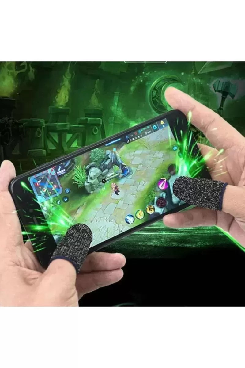 1 Çift Pubg Mobile Oyun Yıkanabilir Ter Önleyici Parmak Eldiven
