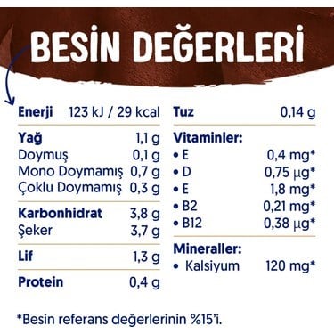 1 L Laktozsuz Vegan Bitter Çikolata Badem Sütü