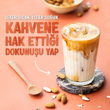 1 L Vegan Laktozsuz Şekersiz Badem Sütü