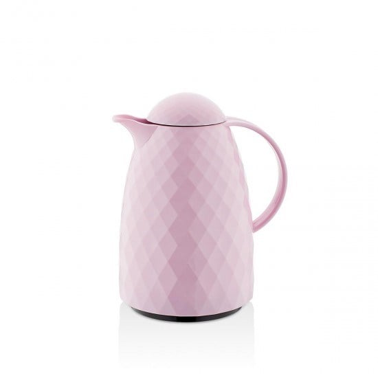 1 Lt Akrilik Soft Pembe Çay Termosu 12 Saat Sıcak 24 Saat Soğuk