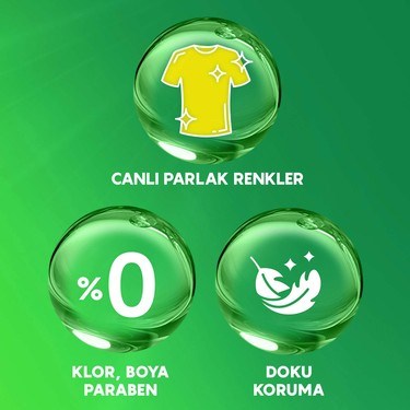 1.5 L Aloe Vera Özlü Sıvı Deterjan Renkliler İçin