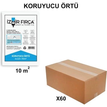 10 m2 Koruyucu Örtü, 60 Adet Toptan Paket