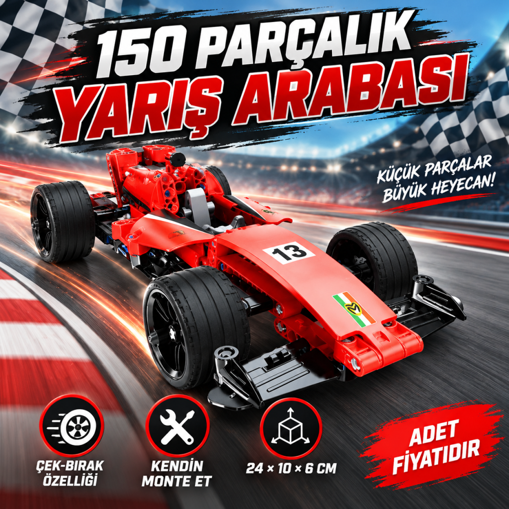 1004068 YARIŞ ARACI KRMZ PB 150 PRÇ