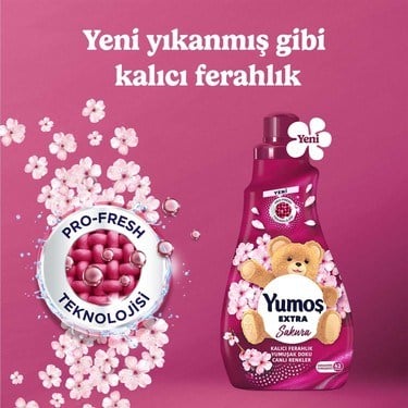 1008 ml Sakura Yıkanması Zor Eşyalar İçin Yumuşatıcı