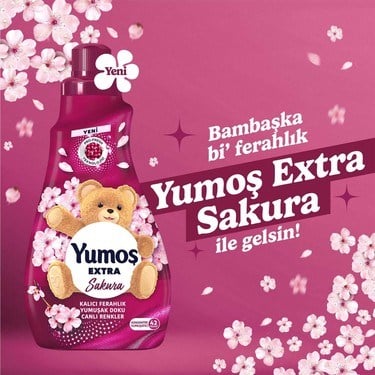 1008 ml Sakura Yıkanması Zor Eşyalar İçin Yumuşatıcı
