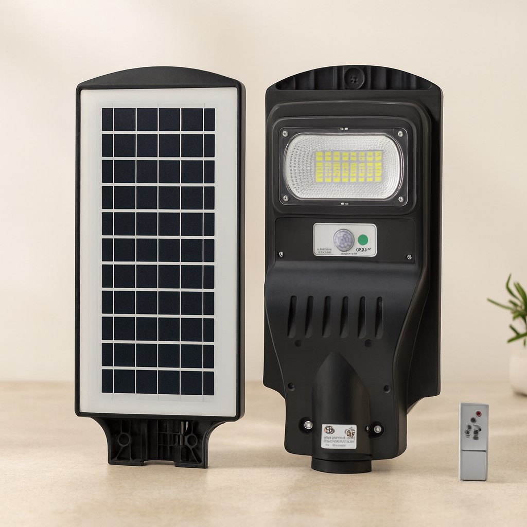 100W 6500K Solar Sensörlü Sokak Lambası