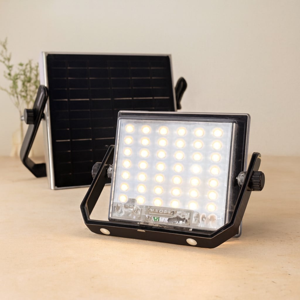 100W Güneş Enerjili LED Işık (Solar) - Dış Mekan & Kamp