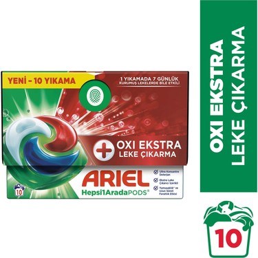 10'lu Kapsül Çamaşır Deterjanı Beyazlar ve Renkliler için