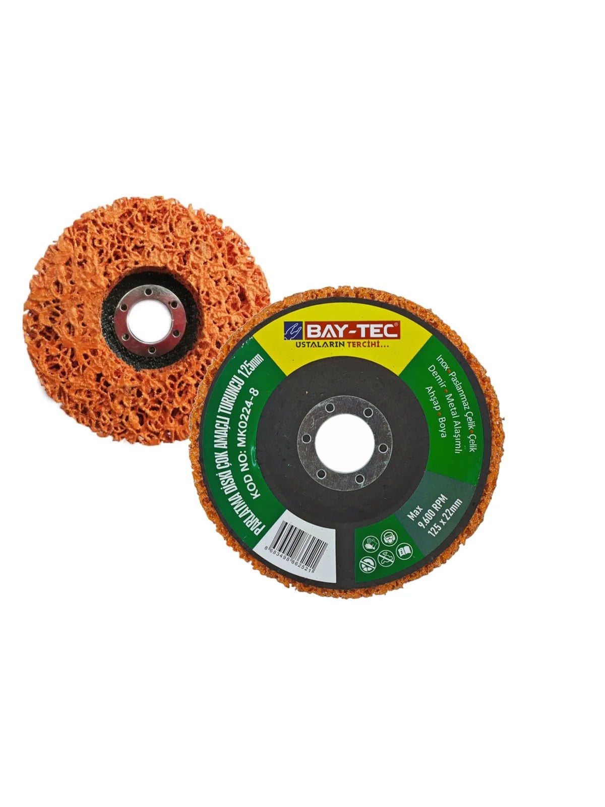 125 mm Parlatma Diski Çok Amaçlı Turuncu MK0224-8
