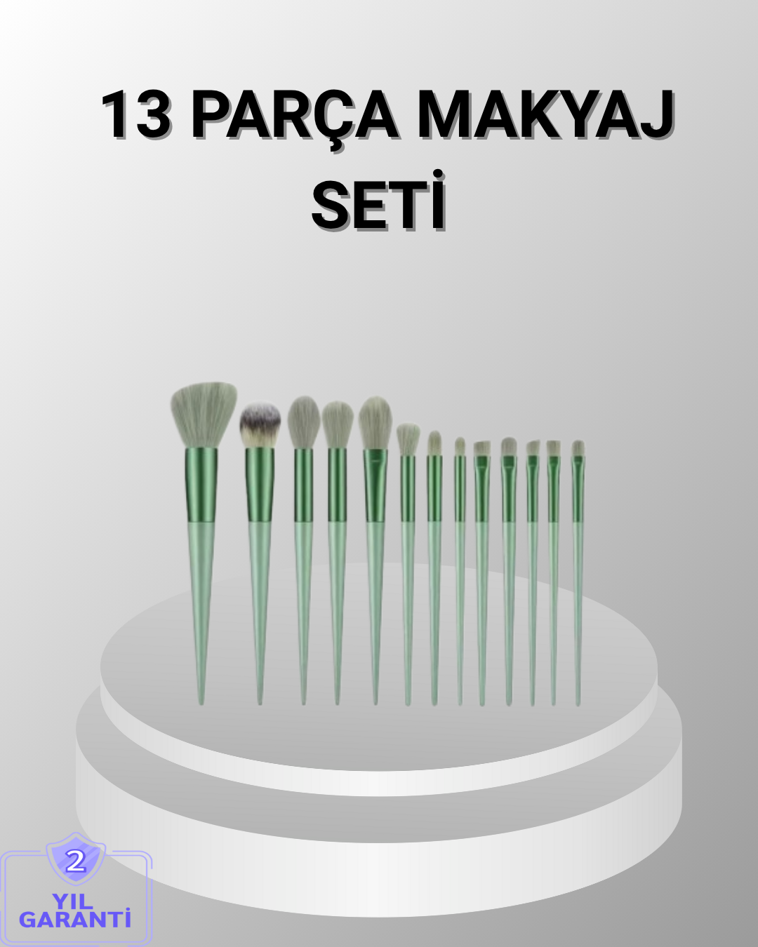 13 Parça Makyaj Fırça Seti – Ergonomik, Dökülme Yapmayan, Taşınabilir