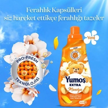 1440 ml Manolya Aromalı Extra Yumuşatıcı ile 60 Yıkama
