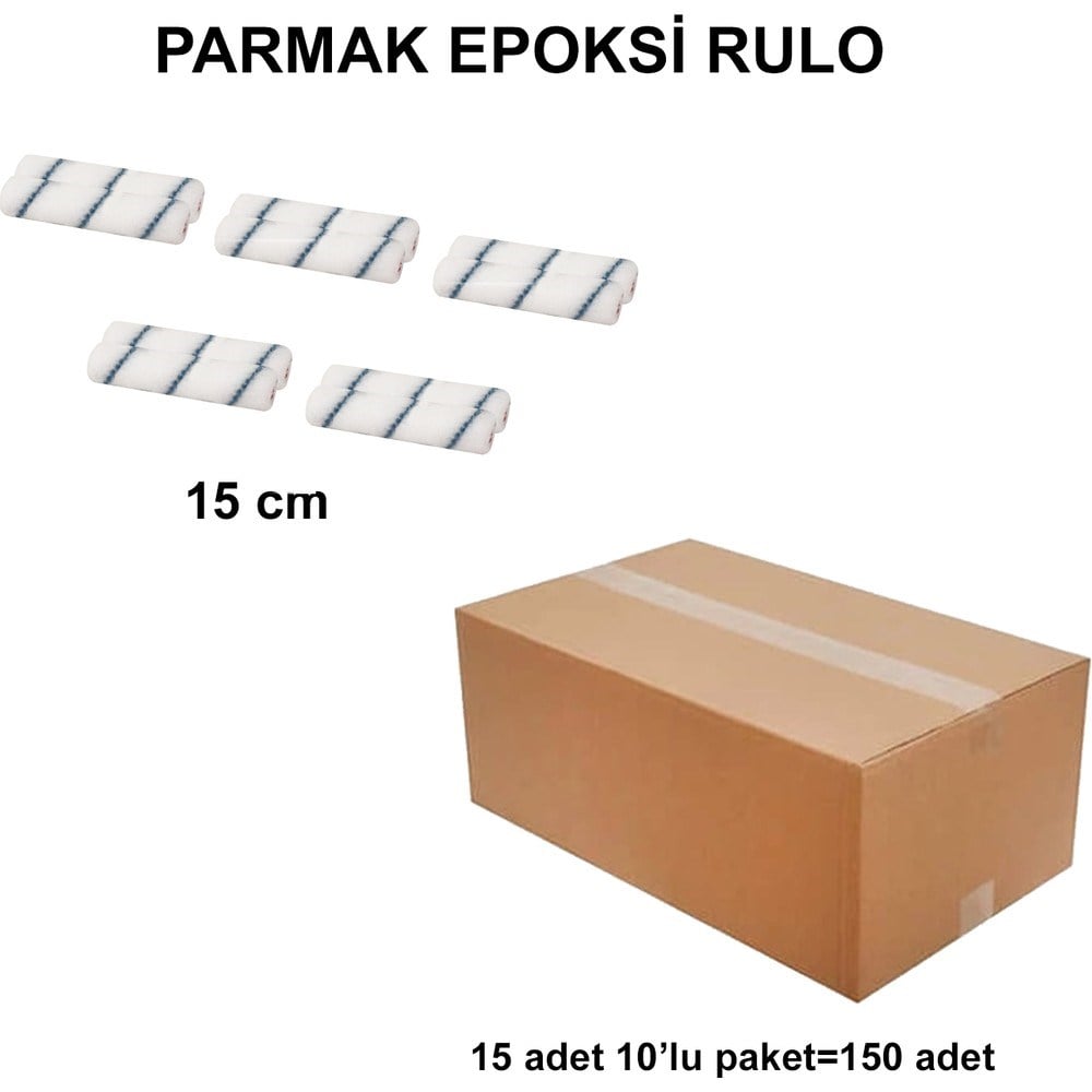 15 cm Parmak Epoksi Rulo Yedek, 10'lu Paket