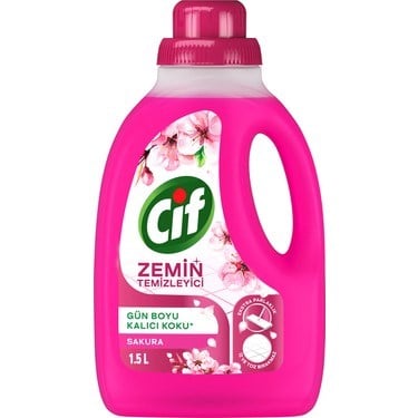 1500 ml Sakura Zemin Temizleyici, Kalıcı Koku ve Ekstra Parlaklık