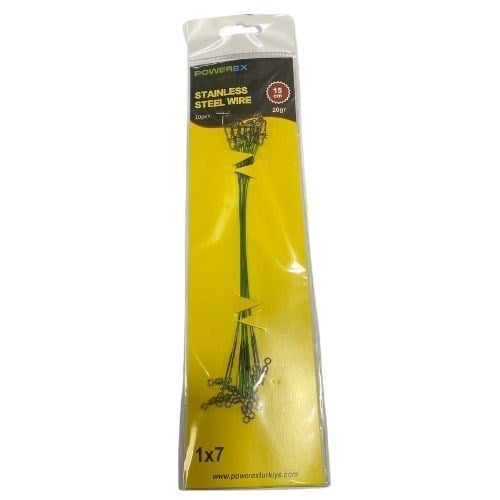 15cm. 10'lu Paket Klipsli Bilyeli Fırdöndülü Turna Çinekop Çelik Teli