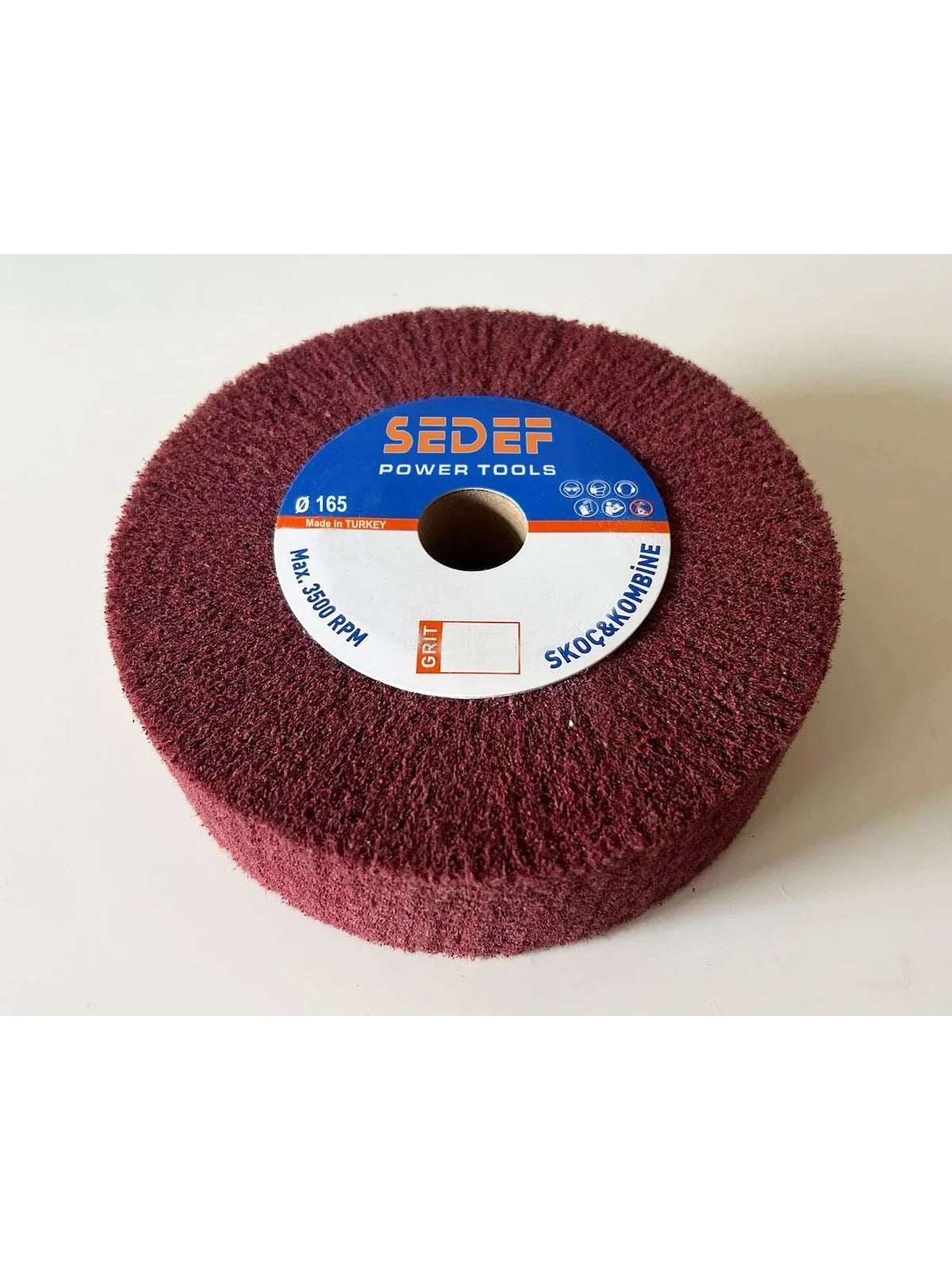 165x30x25 Flanşlı Elyaf Mop Zımpara Coarse SERT AM