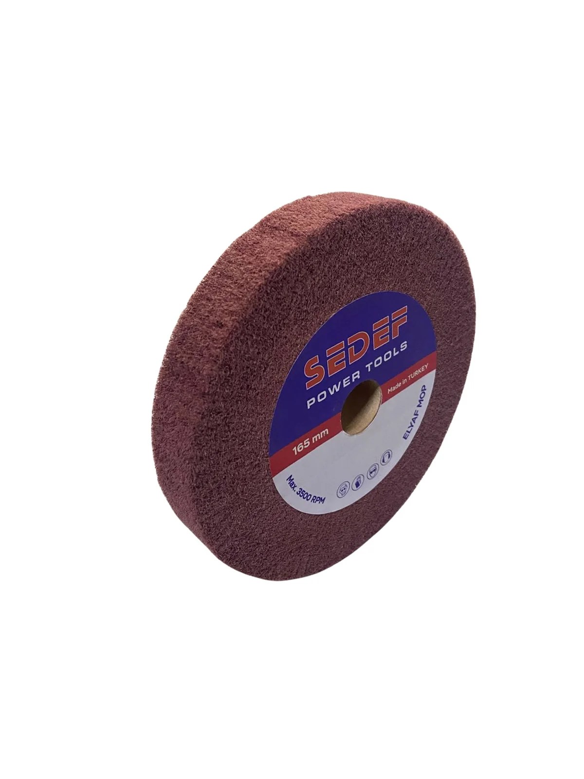 165x50x25 Flanşlı Elyaf Mop Zımpara Coarse SERT AM