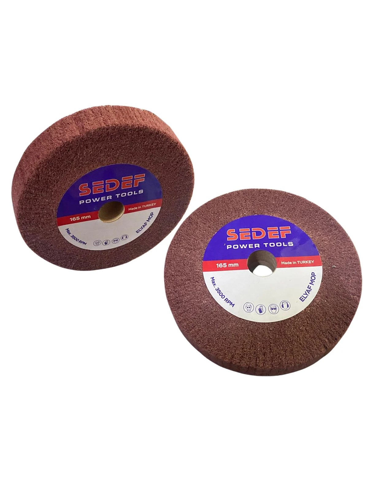 165x50x25 Flanşlı Elyaf Mop Zımpara FİNE AF-H 59763