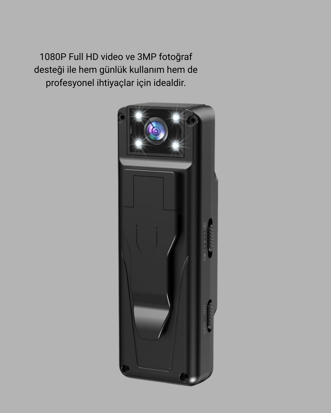 180 Derece Dönebilen Mini Kamera Full HD TFT Ekran Hareket Sensörlü (Kopya)