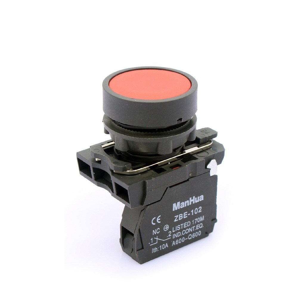 19mm Kırmızı Mantar Başlı Yaylı Buton