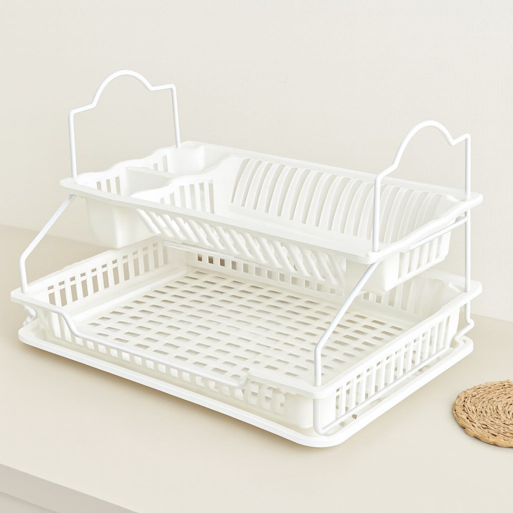 2 Katlı Plastik Tabaklık