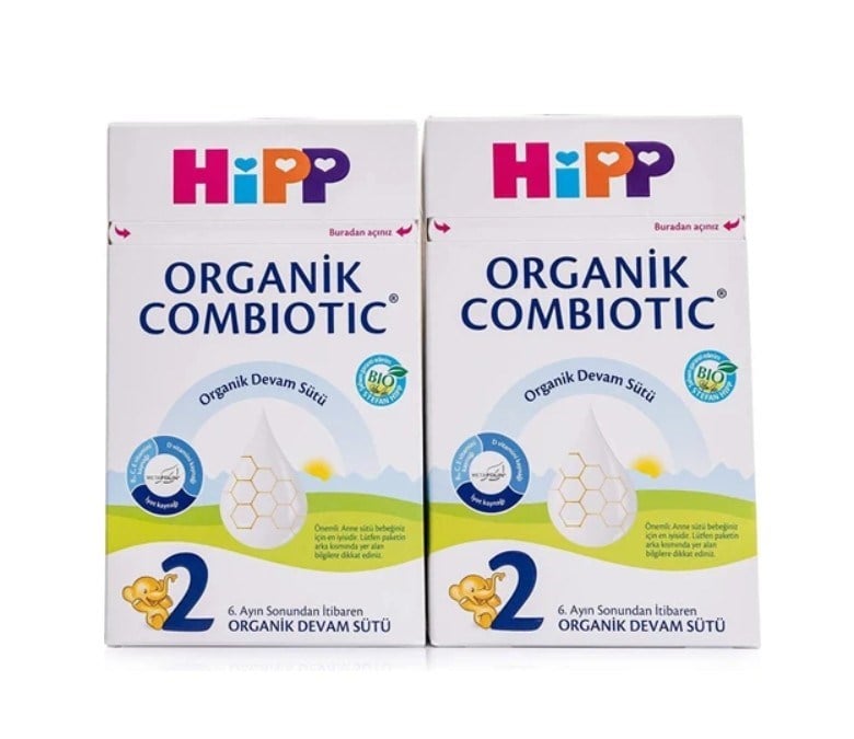 2 Organik Combiotic Bebek Sütü 800 Gr X2 Islak Mendil Hediyeli